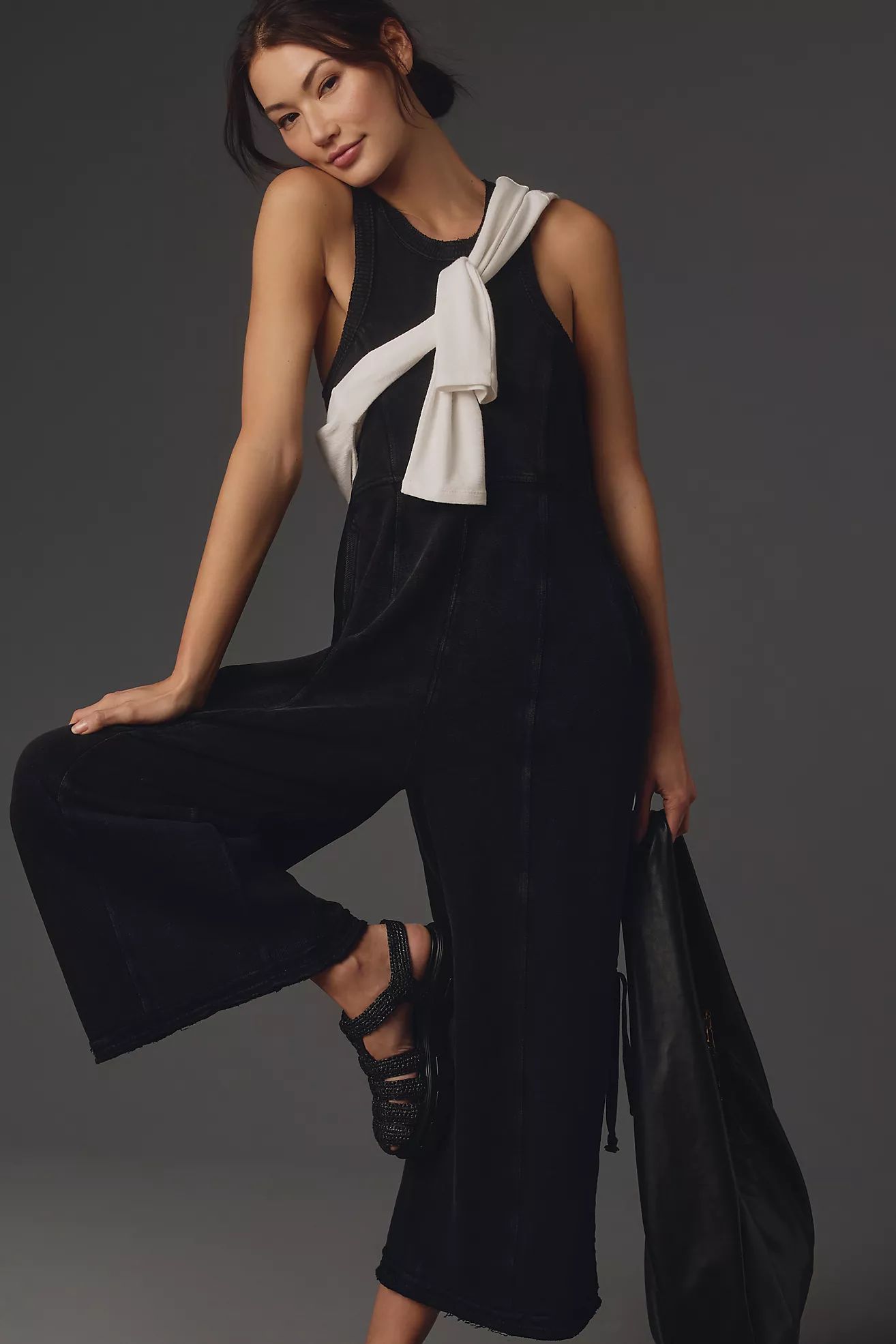 Daily Practice by Anthropologie Seamed Wide-Leg Jumpsuit | Anthropologie (US)