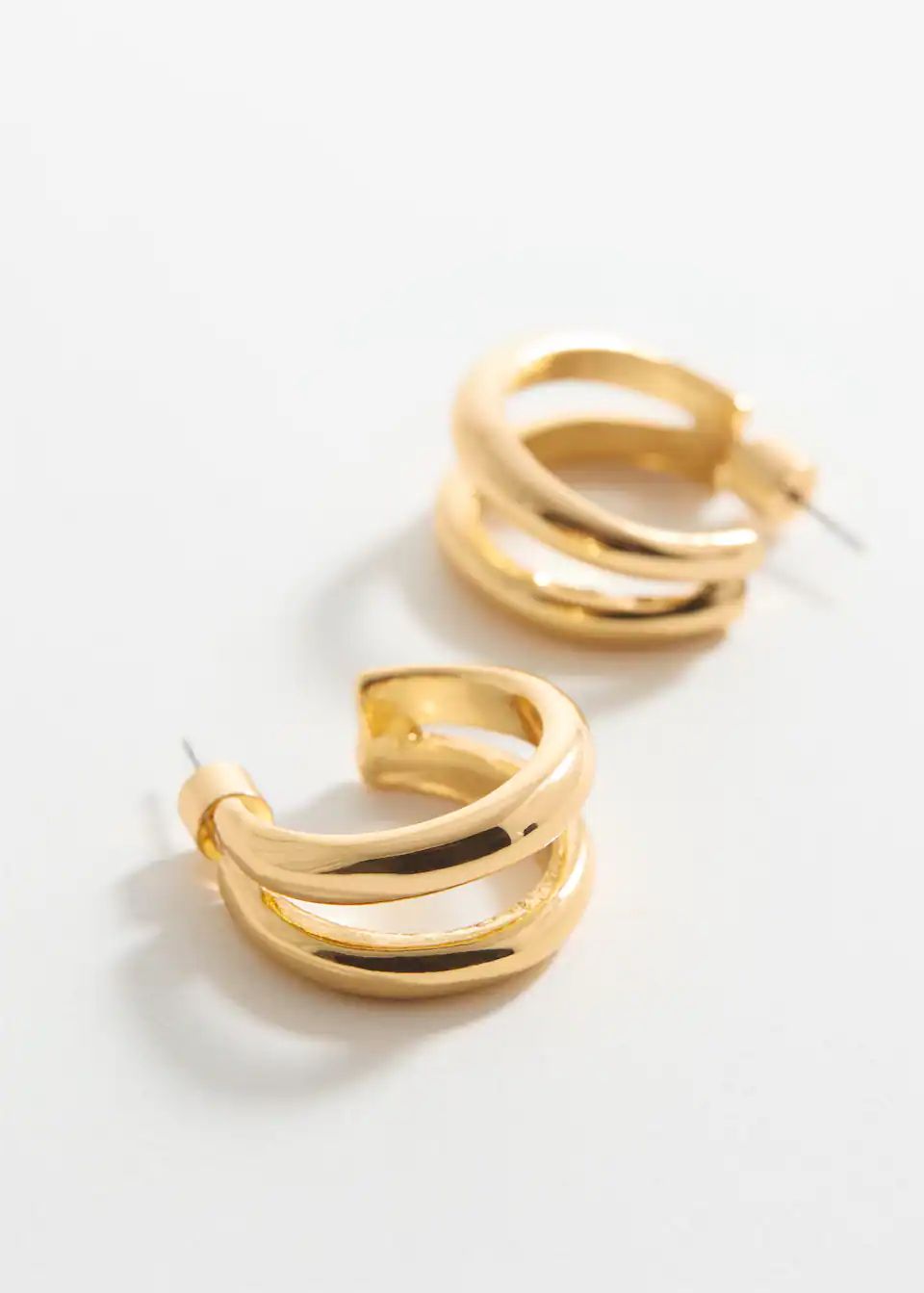 Open double hoop earrings | MANGO (US)