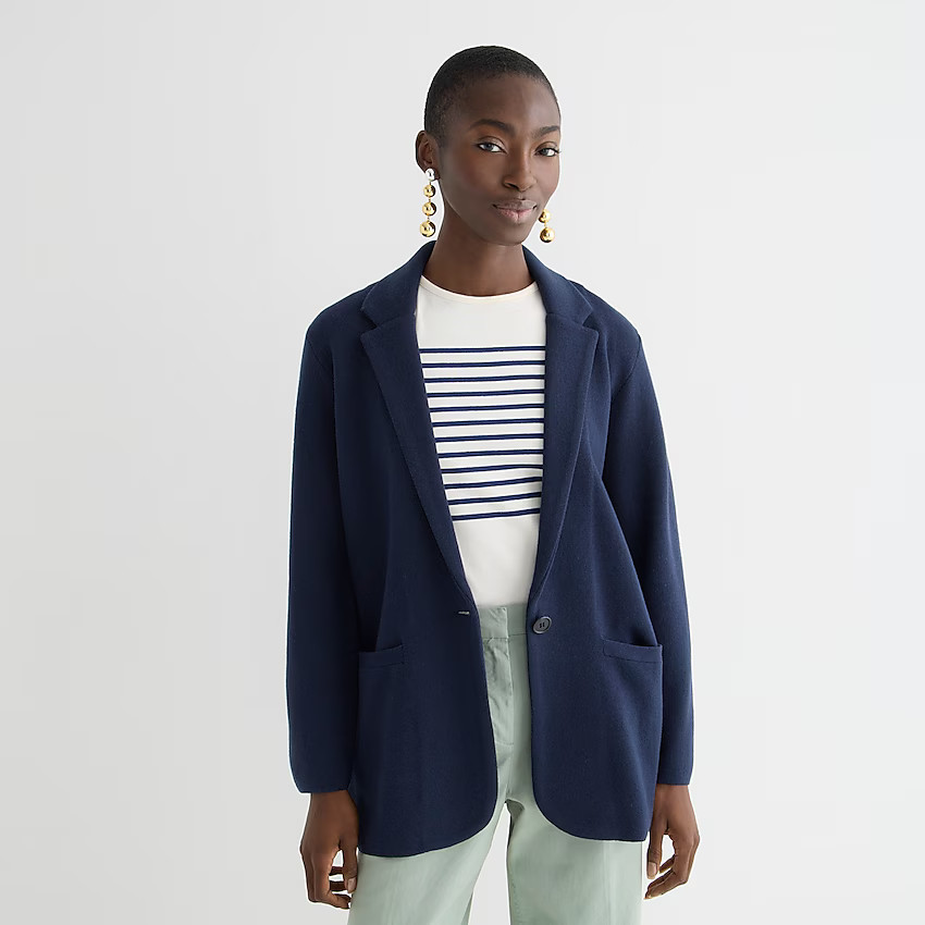 Cecile relaxed sweater-blazer | J. Crew US