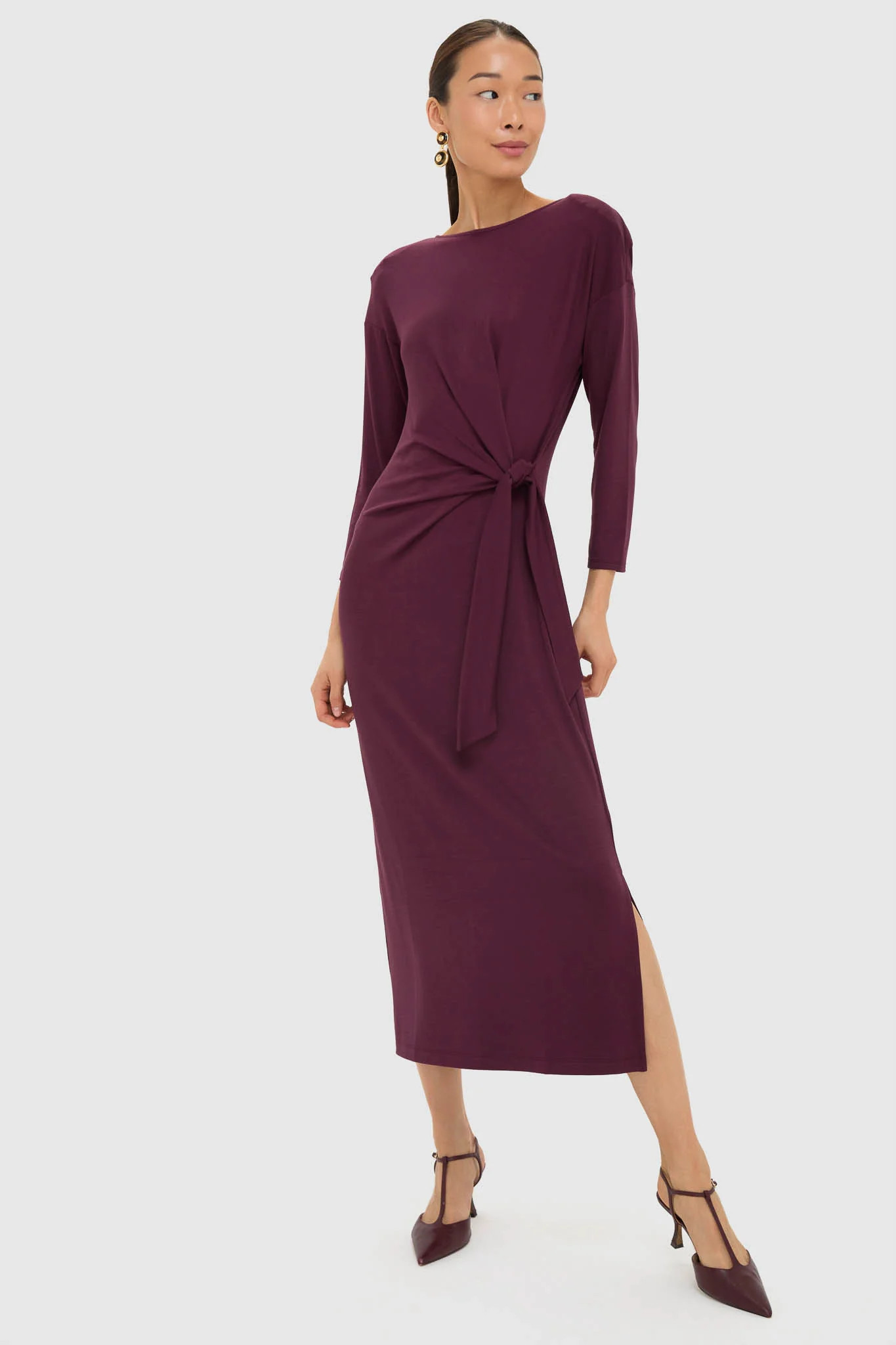 Winetasting Side Tie Elspeth Maxi Dress | Tuckernuck (US)