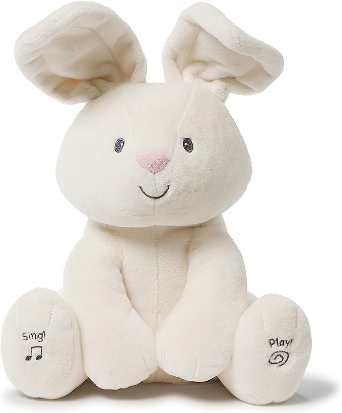 Amazon.com: Baby GUND Flora The Bunny Animated Plush Stuffed Animal Toy for Baby Girls and Boys, ... | Amazon (US)