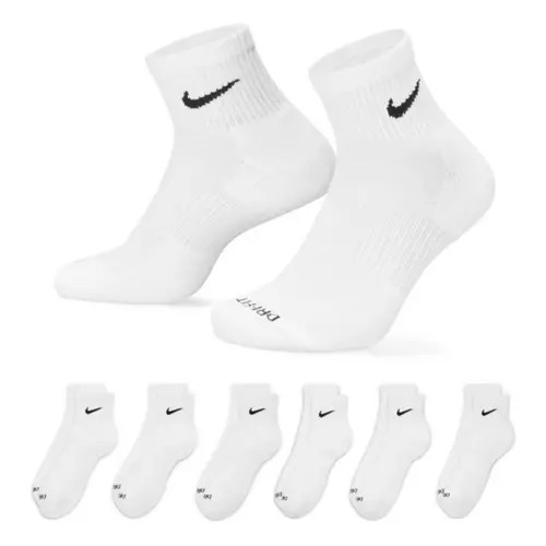 Adult Nike Everyday Plus Cushioned 6 Pack Ankle Running Socks | Scheels