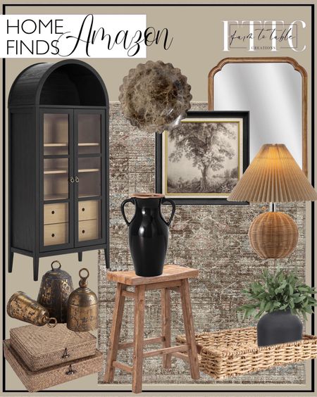 Amazon Home Finds. Follow @farmtotablecreations on Instagram for more inspiration.

Modway Nolan Modern Farmhouse 71" Tall Arched Storage Display Cabinet in Black Oak Wood Grain. Magnolia Home by Joanna Gaines x Loloi Millie MIE-03 Collection Charcoal / Dove Rug. HOMECOOKIN Wood Mirrors for Bathroom, 24" x 36" Wood Wall Mirror. MUDECOR Premium Framed Wall Art Landscape Sketch Antique Tree Wilderness Nature Vintage Illustrations. JONATHAN Y JYL1145C Aksel 17.25" Coastal Scandinavian Rattan/Iron Sphere LED Table Lamp with Pleated Shade and Pull Chain. Summit Living Handwoven, Multipurpose Rectangle Rattan Tray. Boraam Sonoma, Barnwood Wire-Brush, 24-Inch Vintage Stool. Sullivans Modern Vase with Handles, Modern Home Decor, Flower Vase. Happyyami Flower Vase Metal Matte Dry Flower Pot Vase Floral Arrangement. arble Tray Round Scalloped Tray Small Serving Platter for Counter, Bathroom. Beavorty 1Pcs Candle Holders Plate Household Candle Storage. Hipiwe Set of 2 Flat Woven Wicker Storage Bins. ANNIE&PANDA 3 Pack Faux Real Touch Artificial Eucalyptus Stems. Amazon Home. Amazon Home Finds. 


#LTKhome #LTKfindsunder50 #LTKsalealert