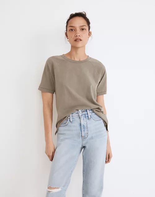 Garment-Dyed Harraway Raglan Tee | Madewell