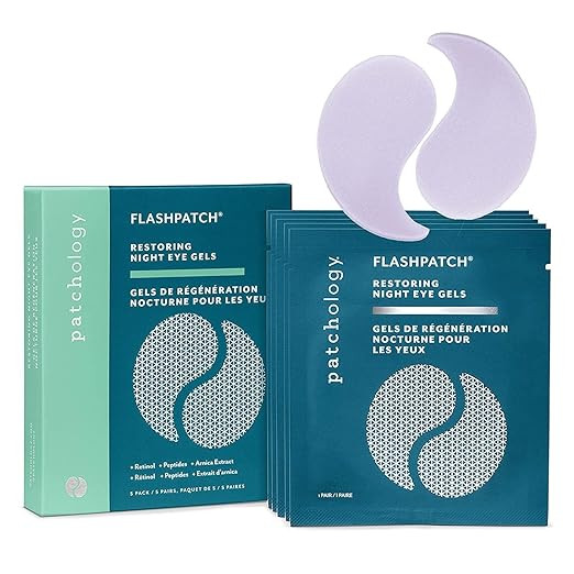 Patchology Restoring Night Eye Gels - Under Eye Patches For Dark Circles and Puffy Eyes Care - Hy... | Amazon (US)