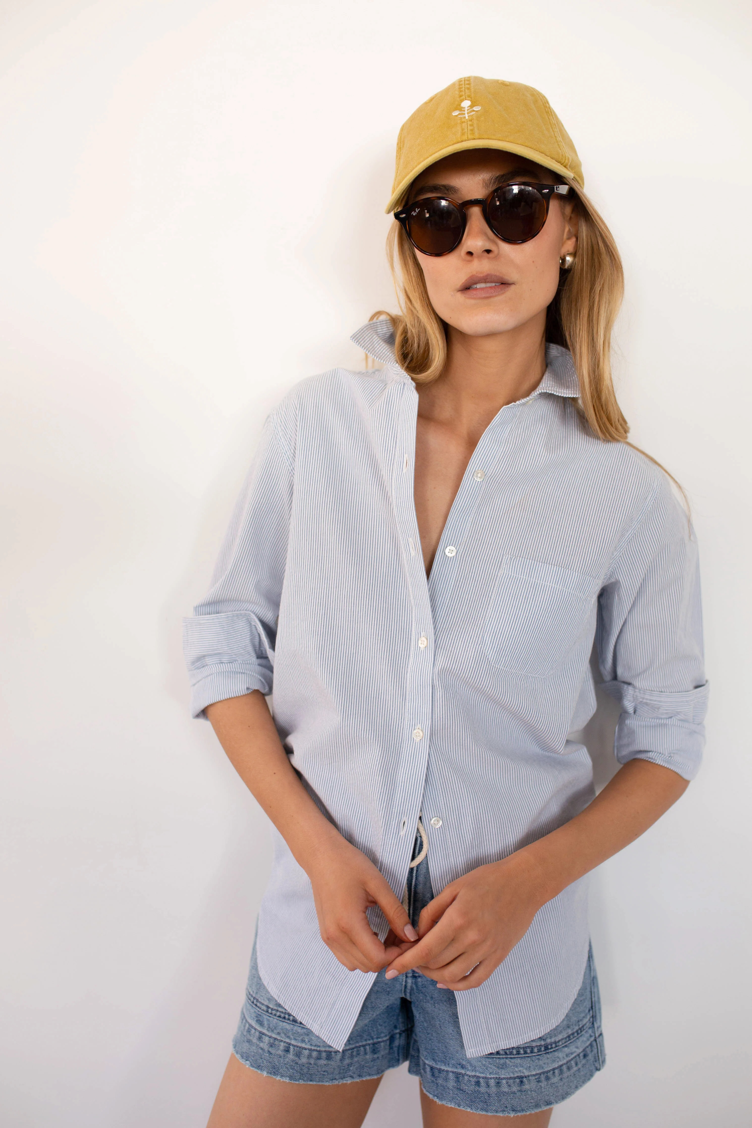 Favorite Shirt - Blue/White Boyfriend Stripe | Marea