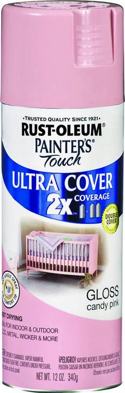 1PK-Rust-Oleum 249119 Painters Touch 2X Ultra Cover Paint Primer Candy Pink Gloss Spray | Walmart (US)