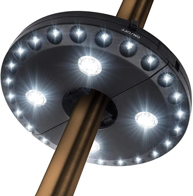 Patio Umbrella Light 3 Brightness Modes Cordless 28 LED Lights-4 x AA Battery Operated,Umbrella P... | Amazon (US)