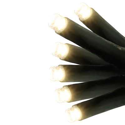 GE  StayBright 250-Count 51.8-ft White LED Plug-In Christmas String Lights | Lowe's