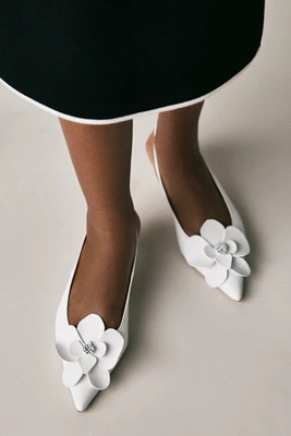 Maeve Floral Slingback Heels | Anthropologie (US)