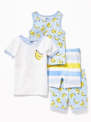 "Go Bananas" 4-Piece Sleep Set for Toddler & Baby | Old Navy US