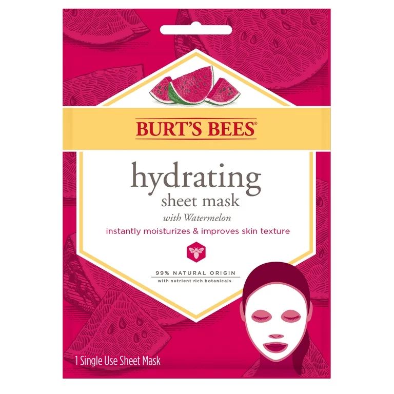 Burt's Bees Hydrating Sheet Mask with Watermelon, 1 Piece | Walmart (US)