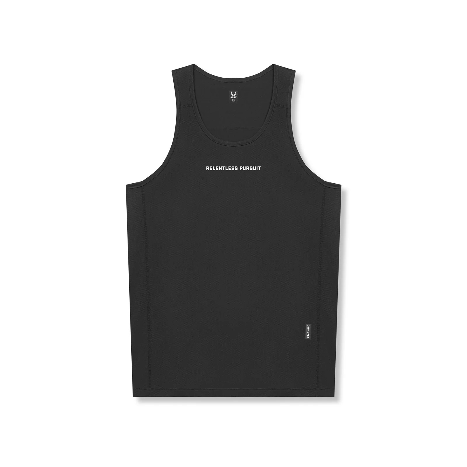 0754. AeroSilver® Training Singlet - Black "RP" | ASRV