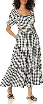 The Drop Women's Anaya Square Neck Cut-out Tiered Maxi Dress | Amazon (US)