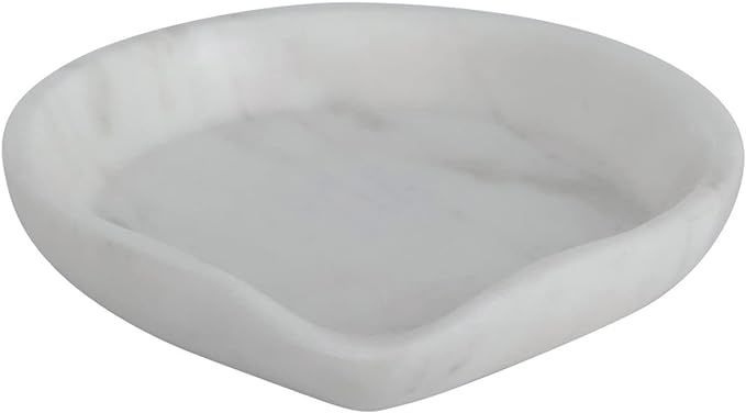 Bloomingville White Marble Spoon Rest, 5" L x 5" W x 1" H | Amazon (US)