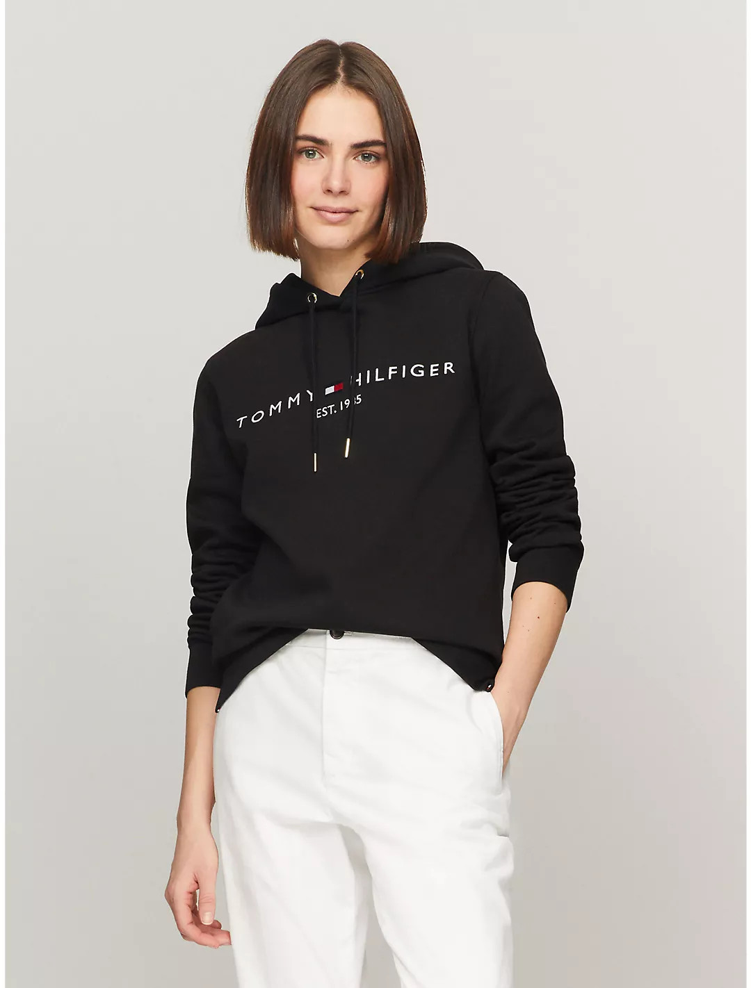 Embroidered Tommy Logo Hoodie | Tommy Hilfiger | Tommy Hilfiger (US)