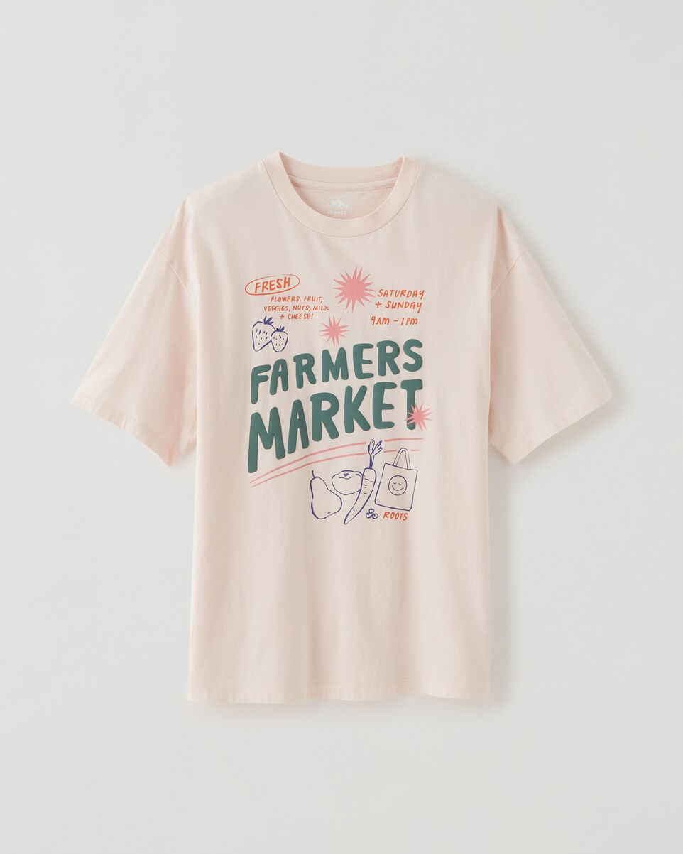 Womens Farmers Market Oversized T-Shirt | Roots (CA)