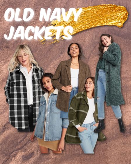 Old Navy Fall Winter Jackets and Coats you NEED this Season! I want them all! Green Jacket. Sherpa Lined Jacket. Shacket! Plaid Coat!

#LTKunder100 #LTKSeasonal #LTKsalealert