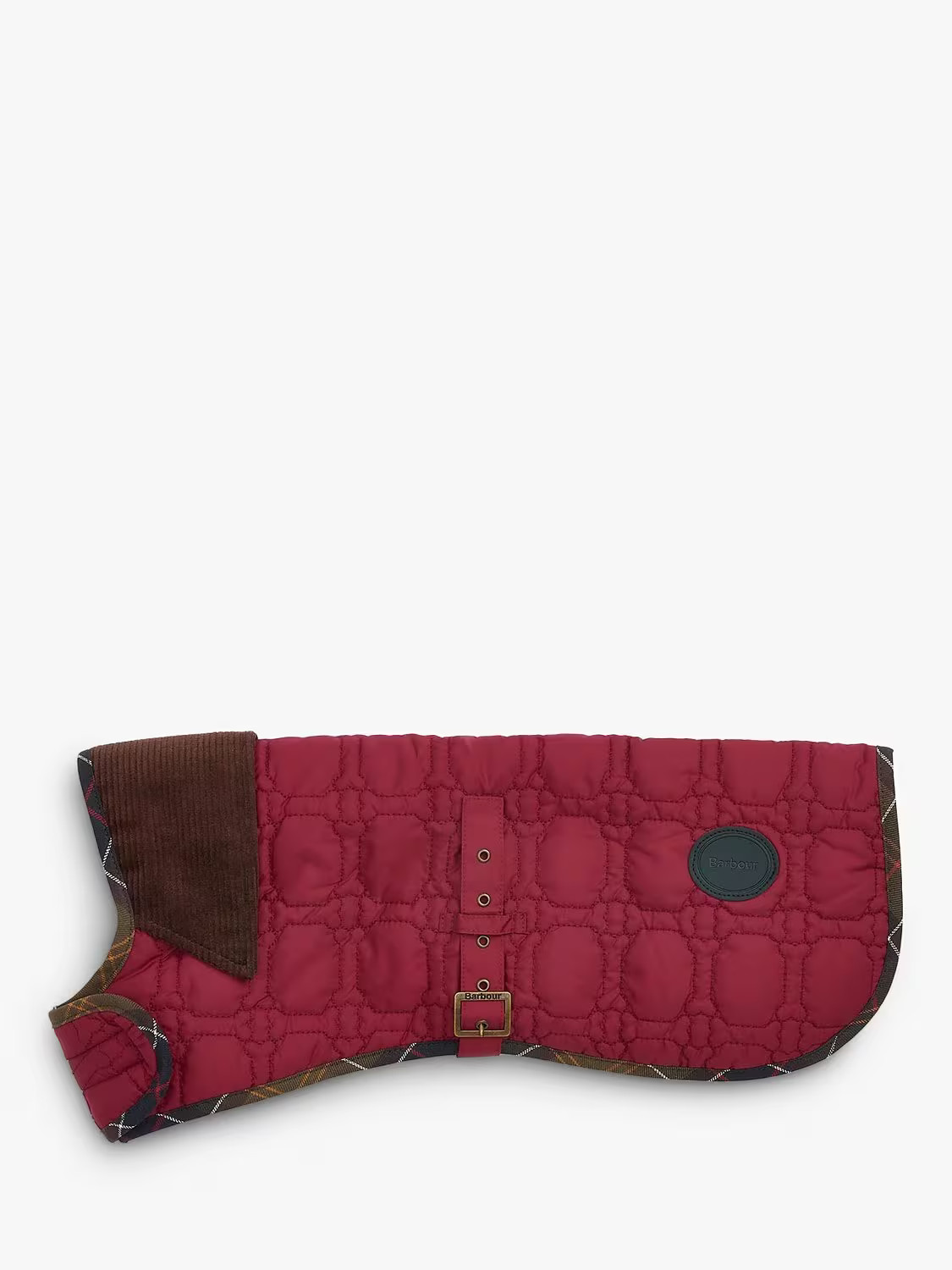 BarbourBone Quilted Dog Coat, Cranberry, Small | John Lewis (UK)