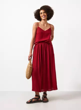 Buy Dark Red Full Co-ord Skirt 6 | Skirts | Tu | Tu Clothing