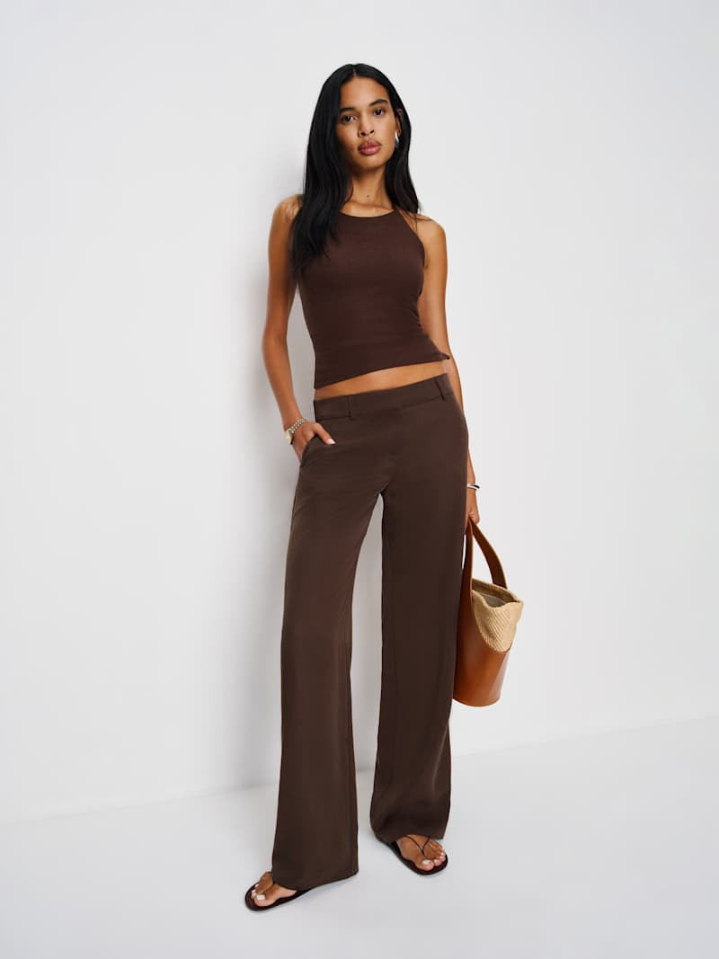 Gisele Low Rise Pant | Reformation (Global)