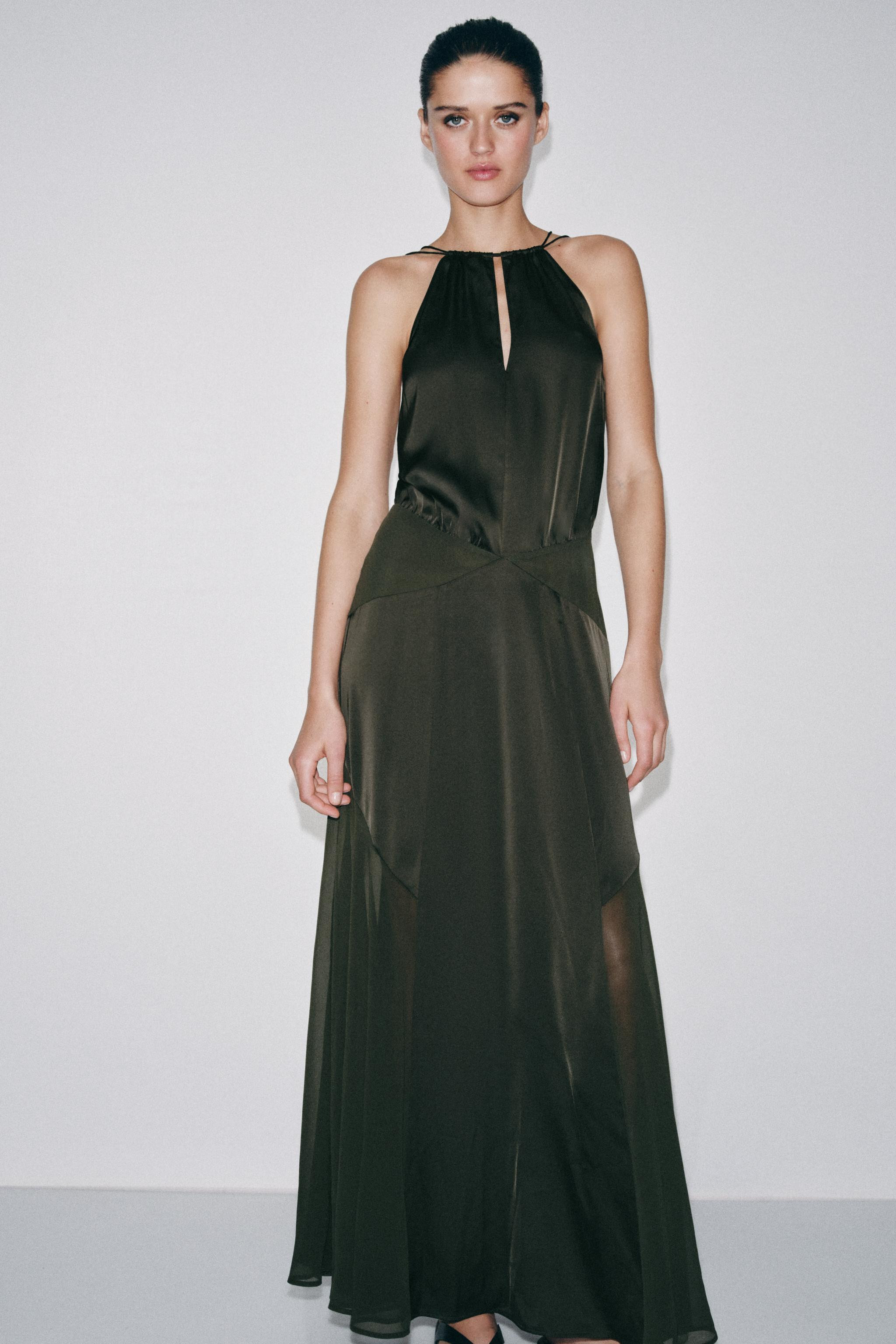 LONG HALTER DRESS | Zara US