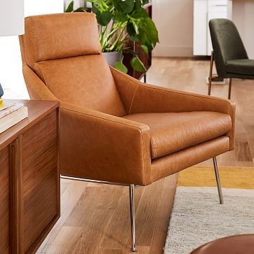 Austin Leather Armchair | West Elm (US)