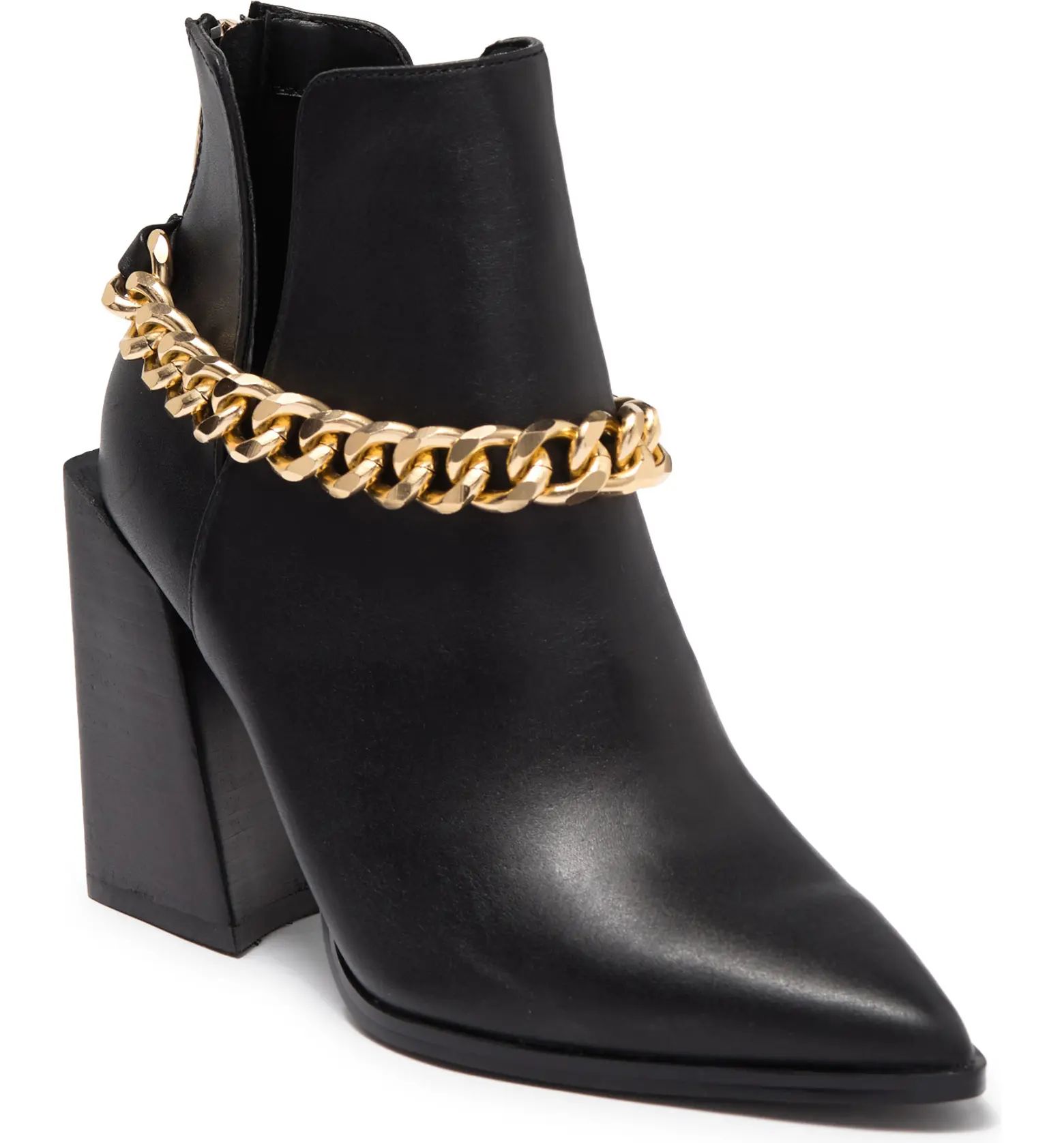 Steve Madden Tranquil Chain Trim Leather Boot | Nordstromrack | Nordstrom Rack