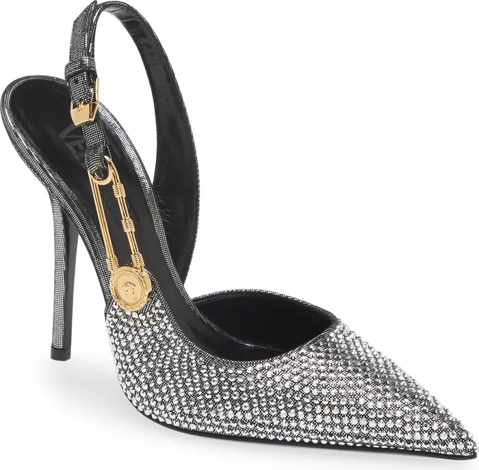 Safety Pin Crystal Slingback Pump (Women) | Nordstrom