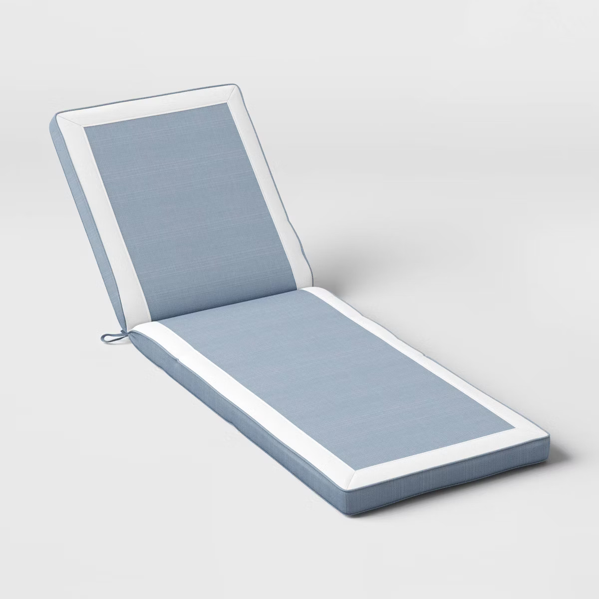 24"x78" Thick Border Outdoor One Piece Chaise Lounge Cushions Slate Blue - Threshold™ designed ... | Target