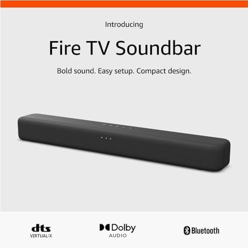Introducing Amazon Fire TV Soundbar, 2.0 speaker with DTS Virtual:X and Dolby Audio, Bluetooth co... | Amazon (US)