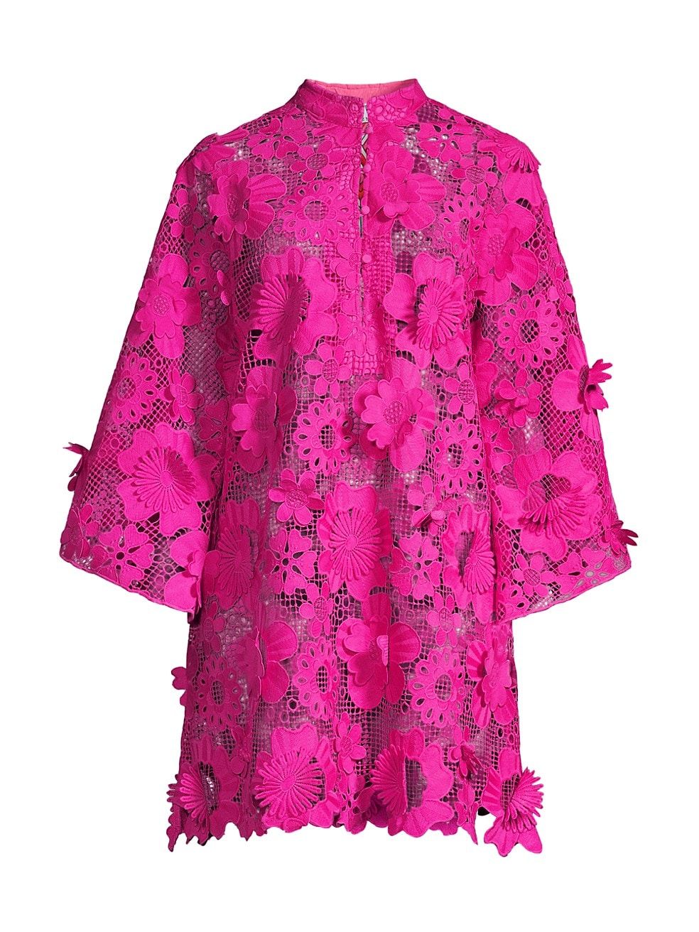 60's Floral Lace Mini Caftan | Saks Fifth Avenue