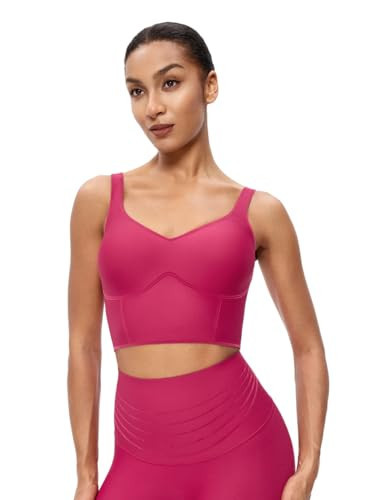 Fanka Body Sculpt Bra Tank Tops for Women with Light Support Removable Pads Seamless ContoursWild Cherry，S | Amazon (US)