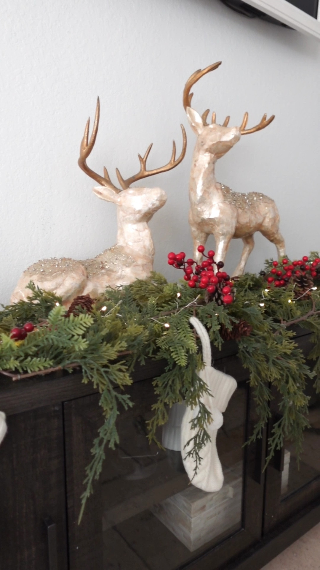 Christmas decor - tv stand 

#LTKHome #LTKSeasonal #LTKWatchNow