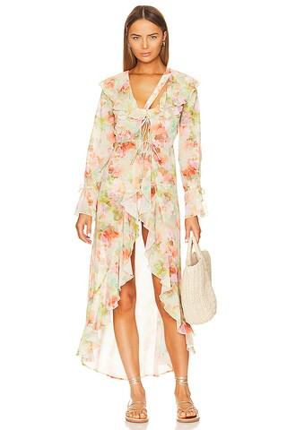Tularosa Maisie Robe in Multi Spring Floral from Revolve.com | Revolve Clothing (Global)