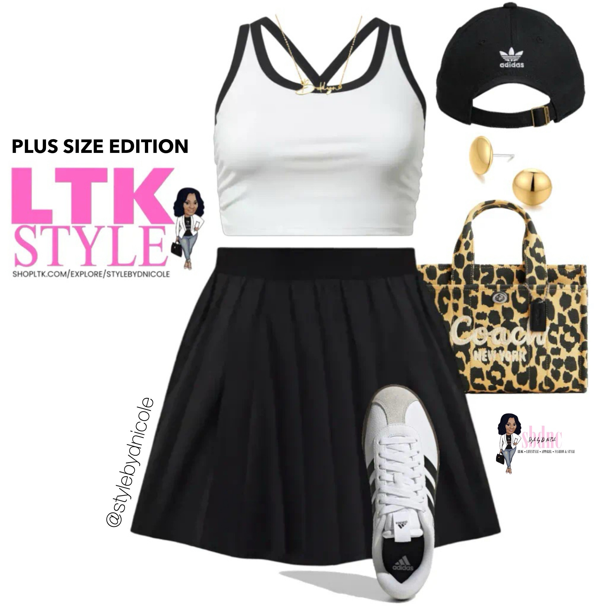 A classic black & white look with athletic appeal and print!

Available in sizes 12-24! 

#LTKSeasonal #LTKSummerEdit #LTKPlusSize