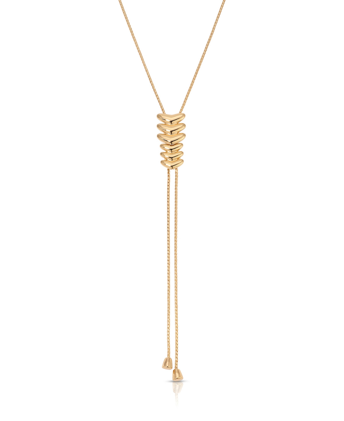 Ettika Metal Moderna Bolo Necklace - Gold | Macy's