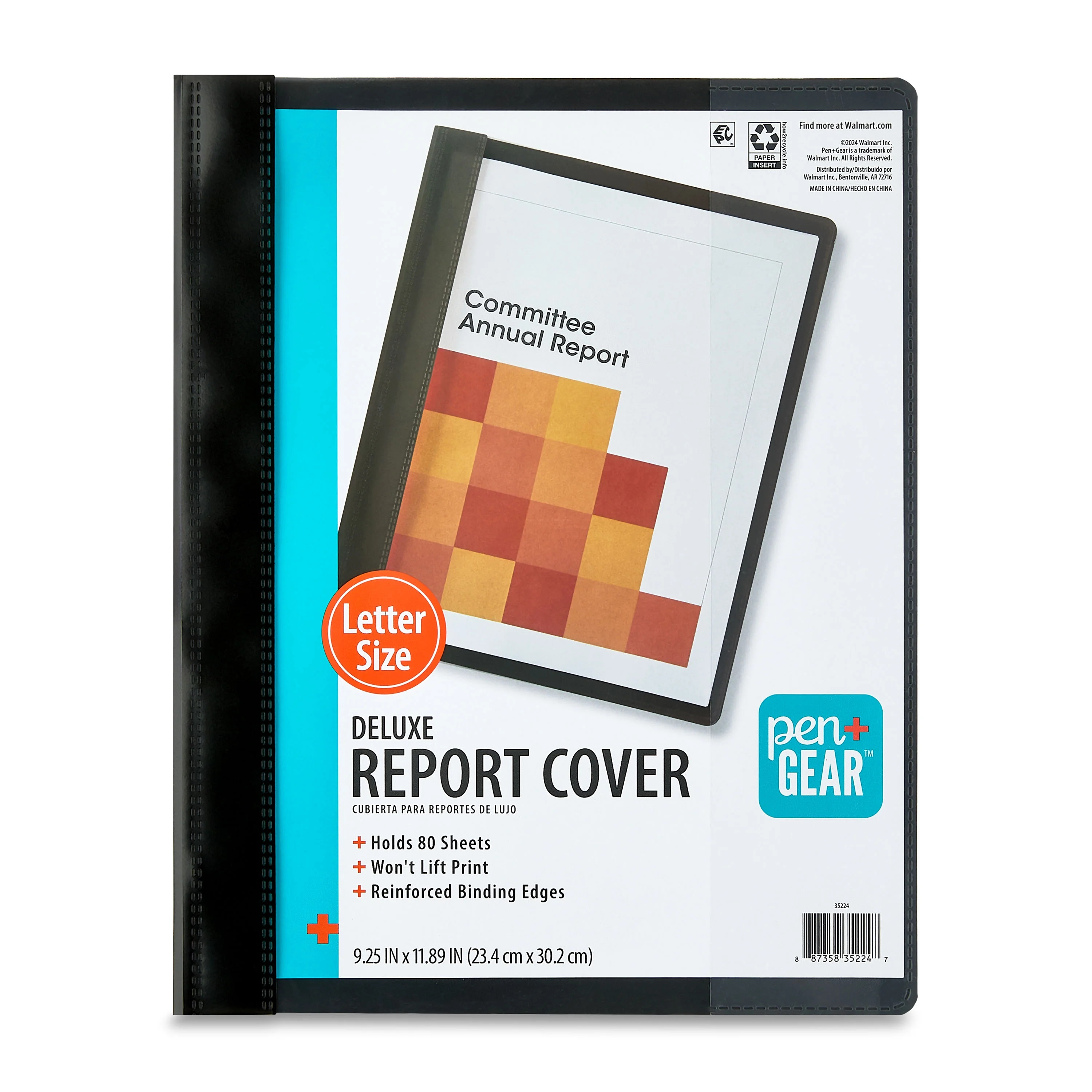 Pen+Gear Deluxe Report Cover, 9.25" x 11.89", Black, 80 Per Pack | Walmart (US)