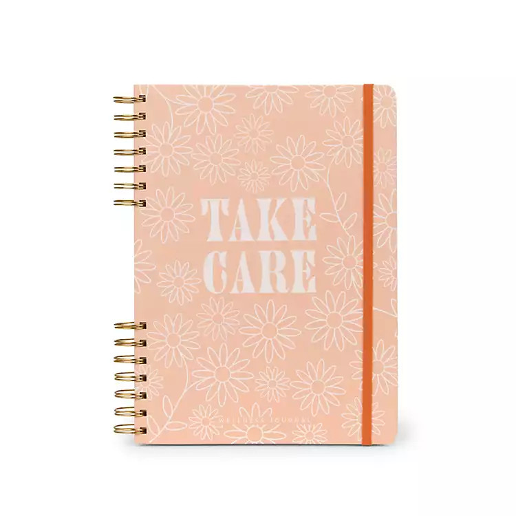 New! Pink Floral Take Care Wellness Journal | Kirklands