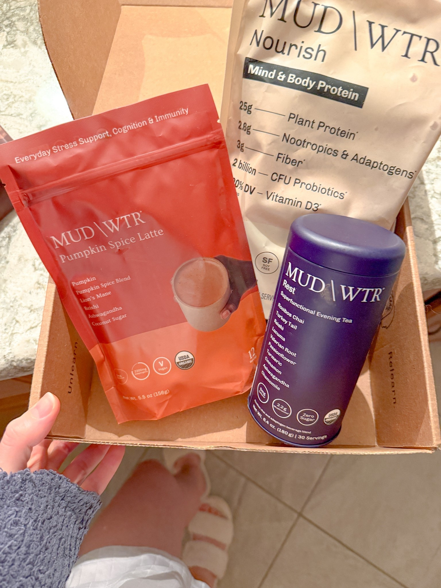 trying out MUD\WTR’s newest blends and honestly obsessed ✨ their ingredients are so clean + functional, and each product is designed to support energy, focus, gut health, and calm - without the jitters or crash.

🥄 Vanilla Protein
made with functional mushrooms + adaptogens to support energy, strength, and recovery. it’s creamy, plant-based, and such a good daily protein boost.

🍂 Pumpkin Spice Latte Blend
a cozy fall vibe with benefits - made with chaga, reishi, and turmeric to support immunity + reduce inflammation. tastes like fall but actually good for you.

🌙 Rest Blend
their nighttime blend with reishi, valerian, and chamomile to help calm your nervous system + support deeper sleep. perfect for unwinding before bed.

🍫 Hot Cacao Blend
a chocolatey mood booster made with lion’s mane + ashwagandha to support focus and cortisol balance. feels like a treat but still clean + functional.

if you’re looking to upgrade your wellness routine or find healthier swaps for coffee or hot chocolate, these are so worth trying 🤍

#wellnessgirlie #adaptogens #functionalfoods #healthyhabits #superfoods #mushrooms #mudwtr #coffeefreeenergy

#LTKselfcare #LTKGiftGuide #LTKfoodie