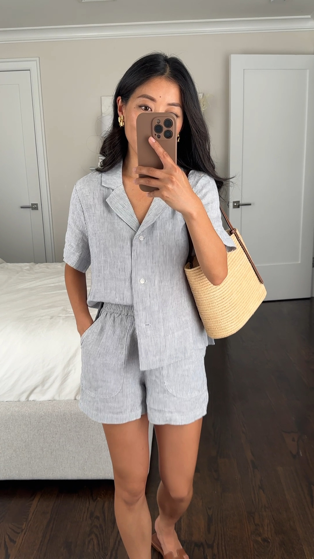 Tons of colors! Affordable 100% linen shorts and shirt separates with a petite friendly fit and length. 

I’m 5 feet tall wearing XS in both  I also tried on the crepe shorts linked below - the quality is good and the length is great for petites. 

For the crepe shorts, 0 is a little roomy on me at the waist but seems TTS as I usually wear 00 



@onequince #quincepartner 

#petite friendly summer outfits

#LTKfindsunder50 

#LTKFindsUnder100 #LTKSeasonal