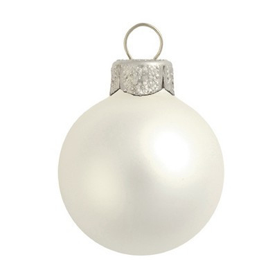 Northlight Silver Matte Finish Glass Christmas Ball Ornaments 7" (180mm) | Target