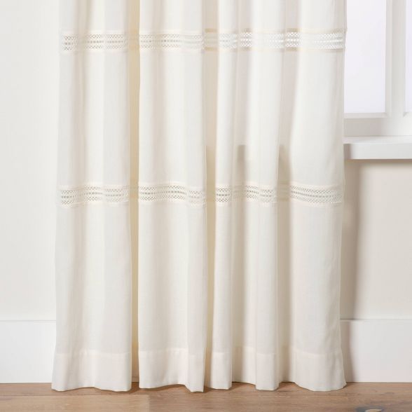 Lace Insert Curtain Panel - Hearth & Hand™ with Magnolia | Target