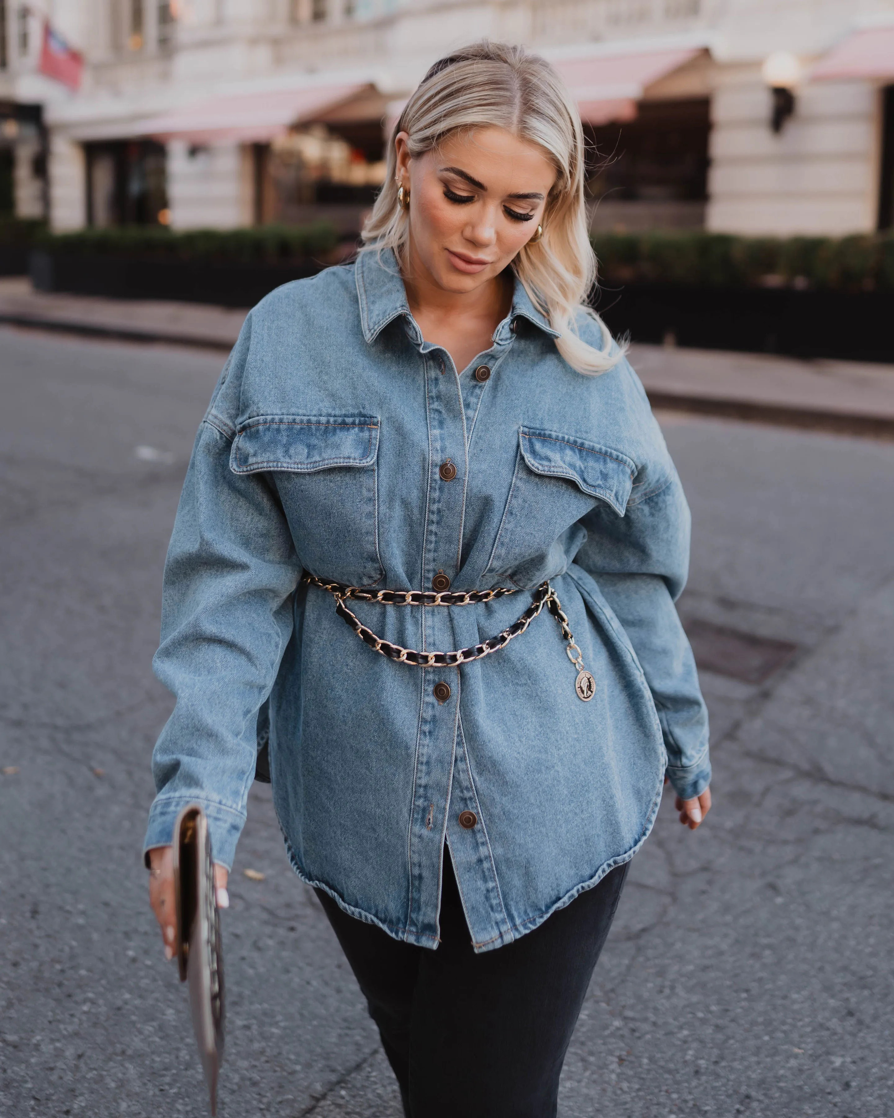 Classy Lasso Faux Leather Chain Belt | VICI