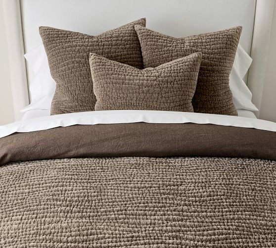 Washed Velvet Handcrafted Quilt | Pottery Barn (US)