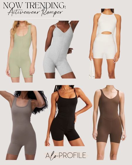More activewear rompers I love! I linked some in different price ranges. I have the green & the black one. They both fit TTS! 

#LTKstyletip