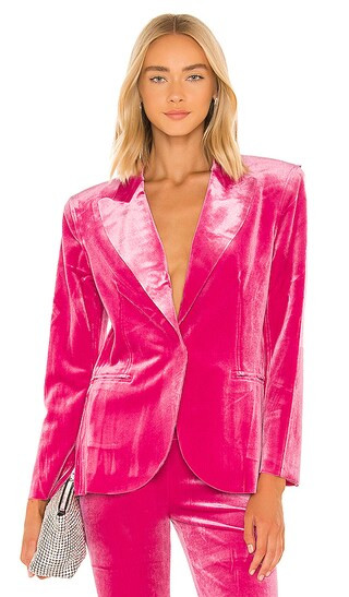 Single Breasted Blazer in Rose | Revolve Clothing (Global)