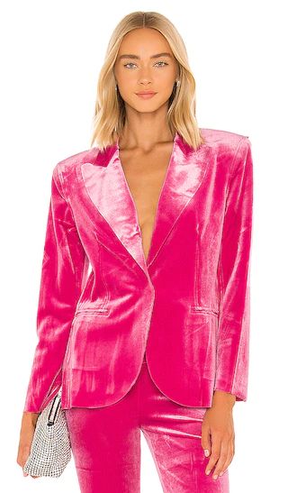 Single Breasted Blazer in Rose | Revolve Clothing (Global)