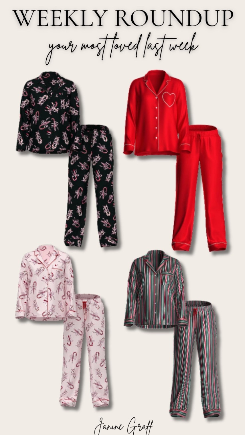 Last weeks best sellers ✨🎀 These are my current favorite pajamas! 



#LTKFindsUnder50 #LTKSaleAlert #LTKootd