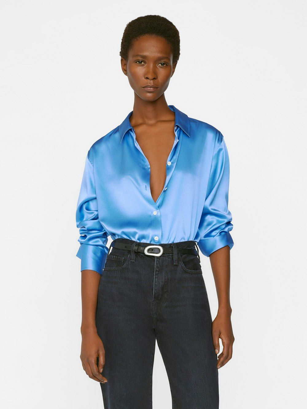 The Standard Shirt -- Cornflower Blue | Frame Denim